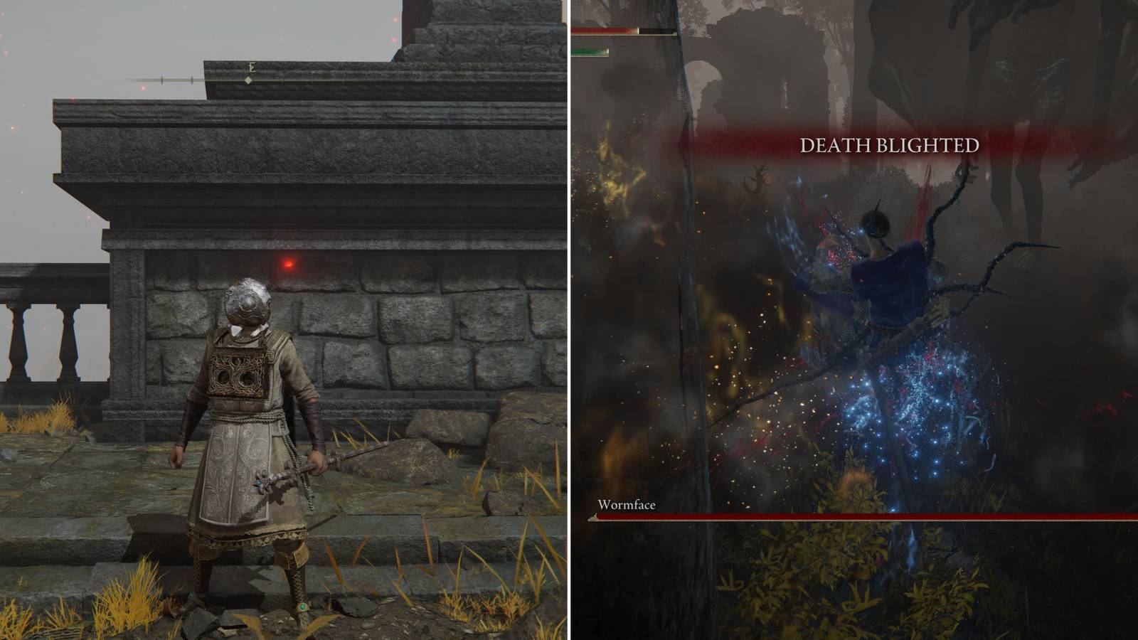 A Player Wearing High Vitality Armor & Suffering From Death Blight