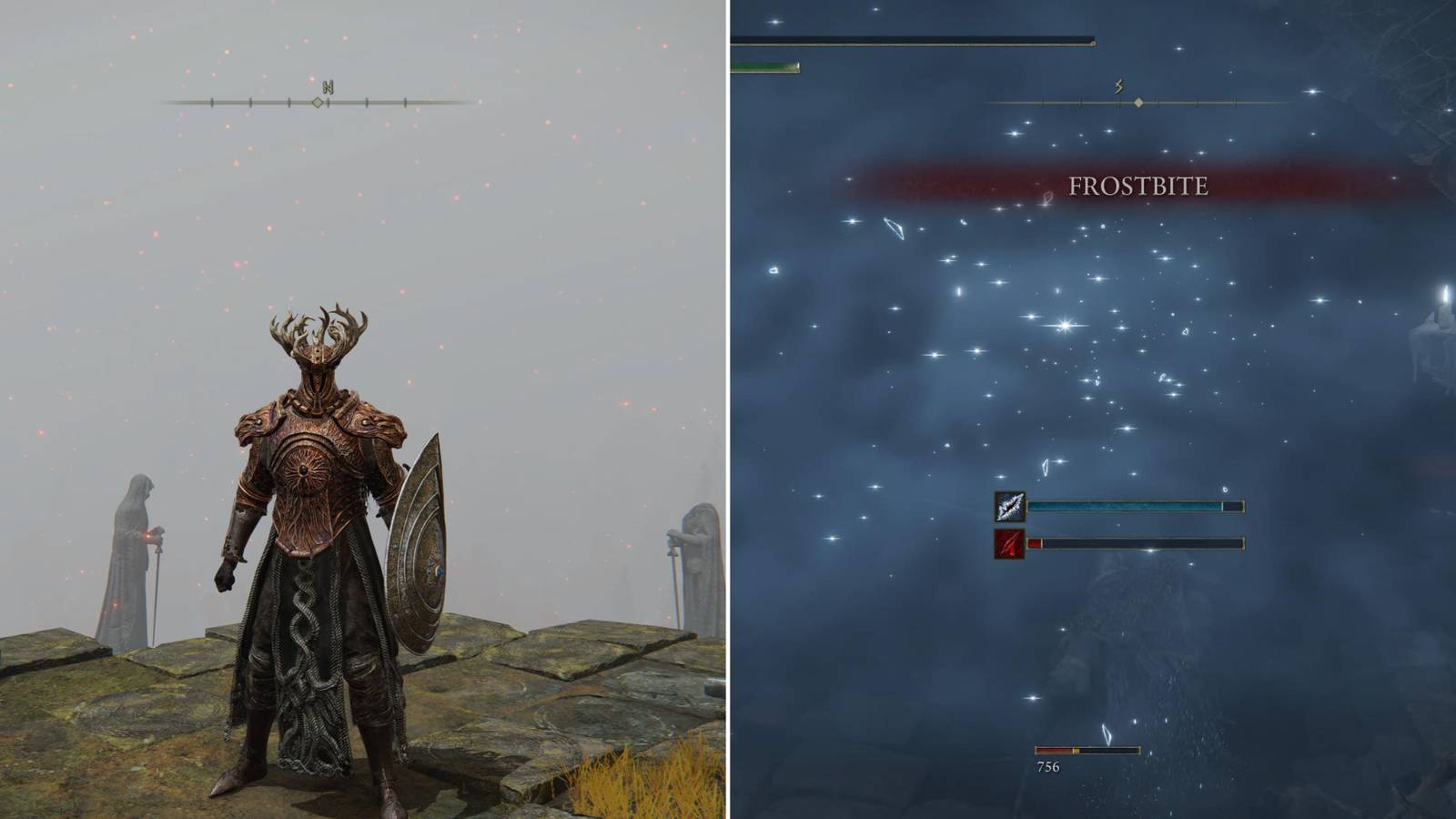 The Player In High Robustness Armor & Getting Frostbite
