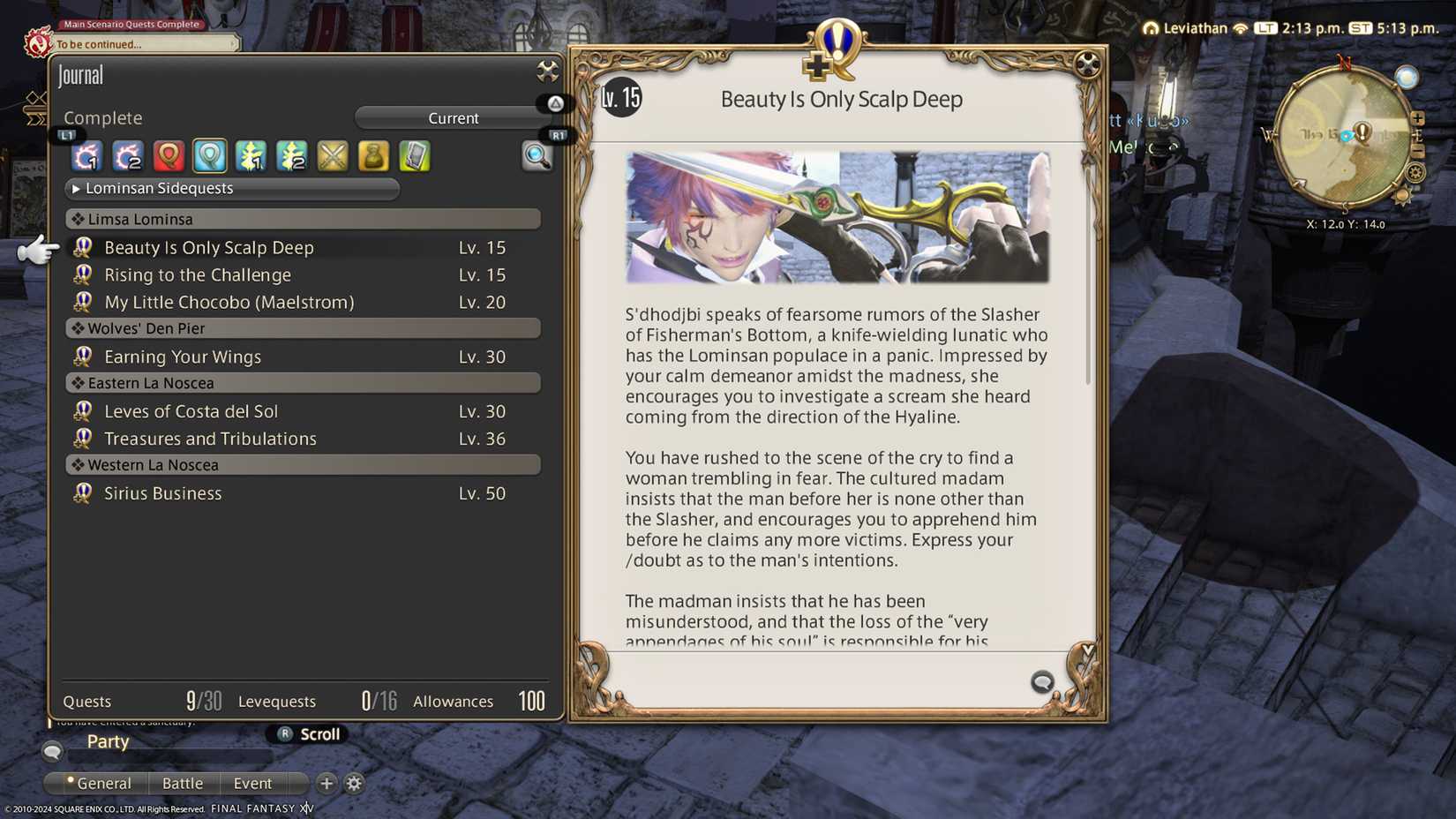 final fantasy 14 aesthetician quest