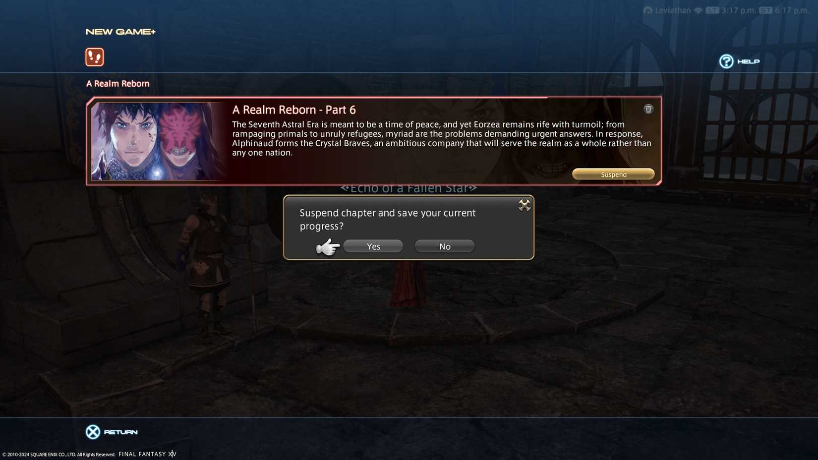 final fantasy 14 leave new game plus