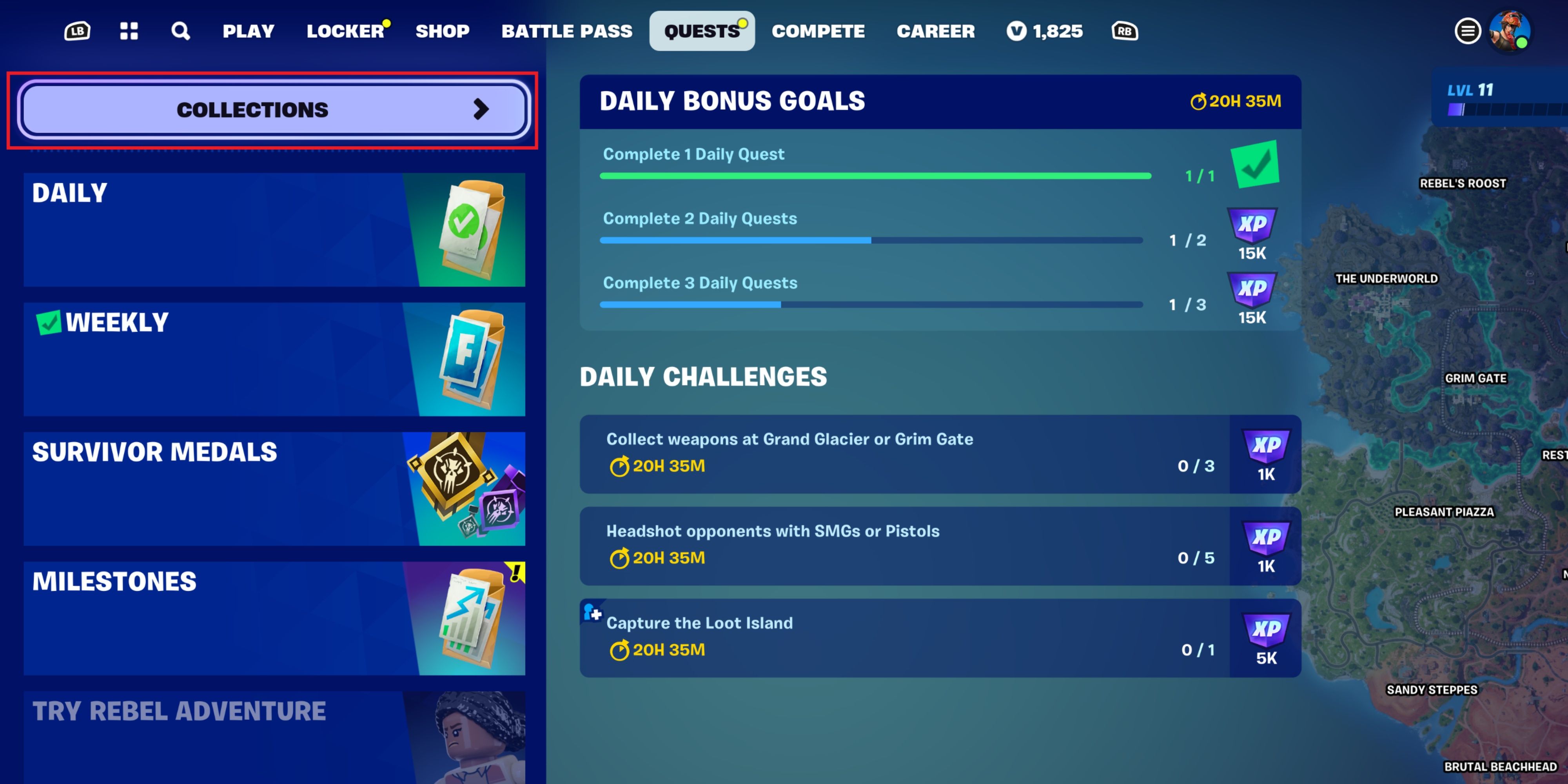 fortnite collections