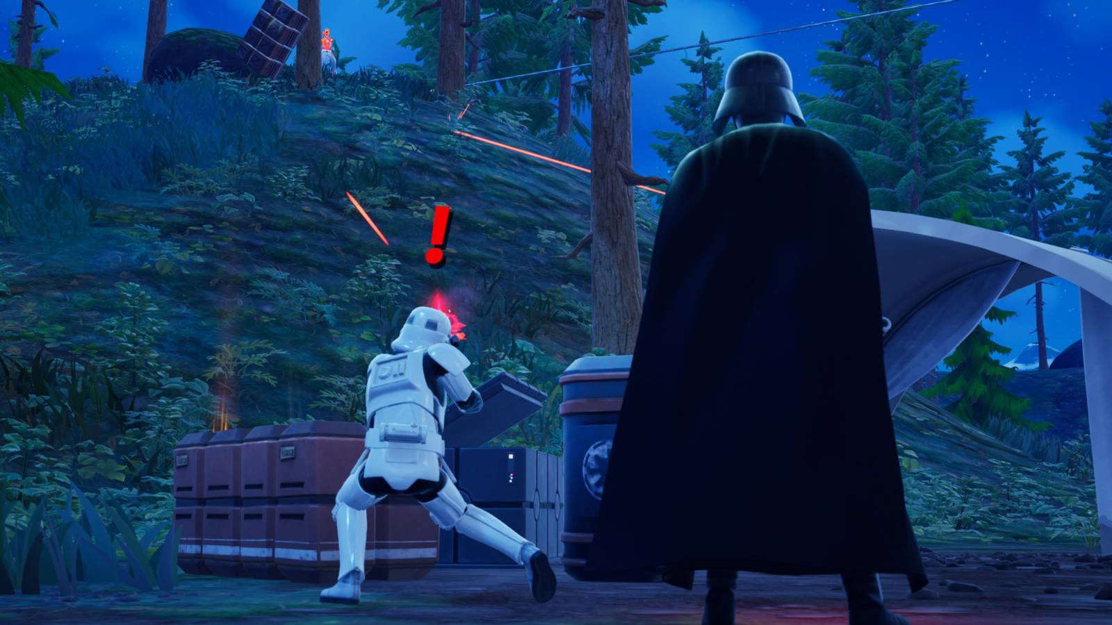 fortnite darth vader at piney lane