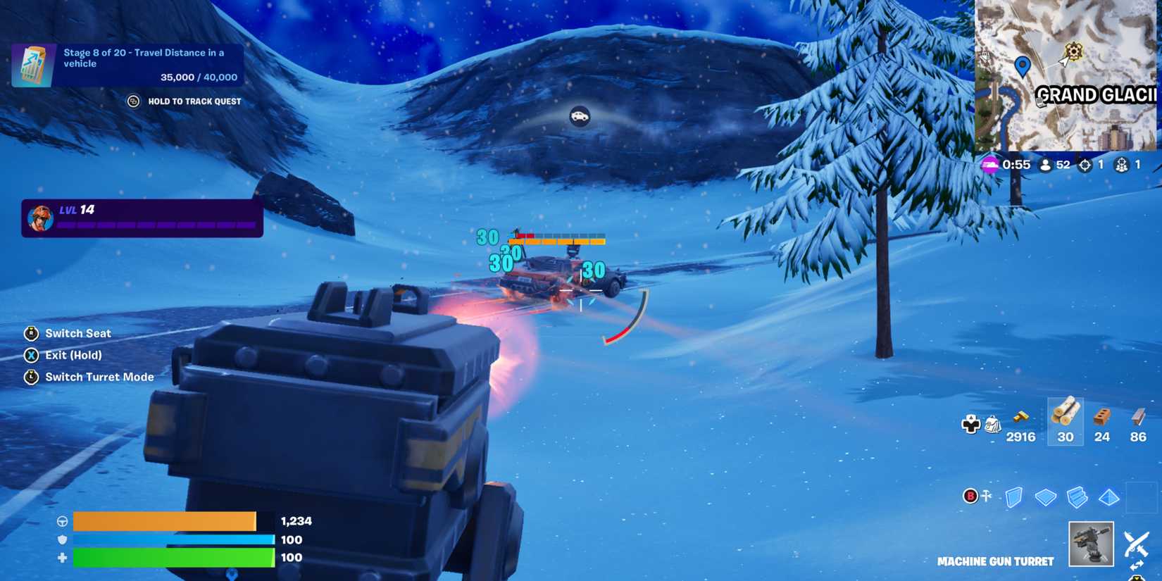 fortnite the machinist car