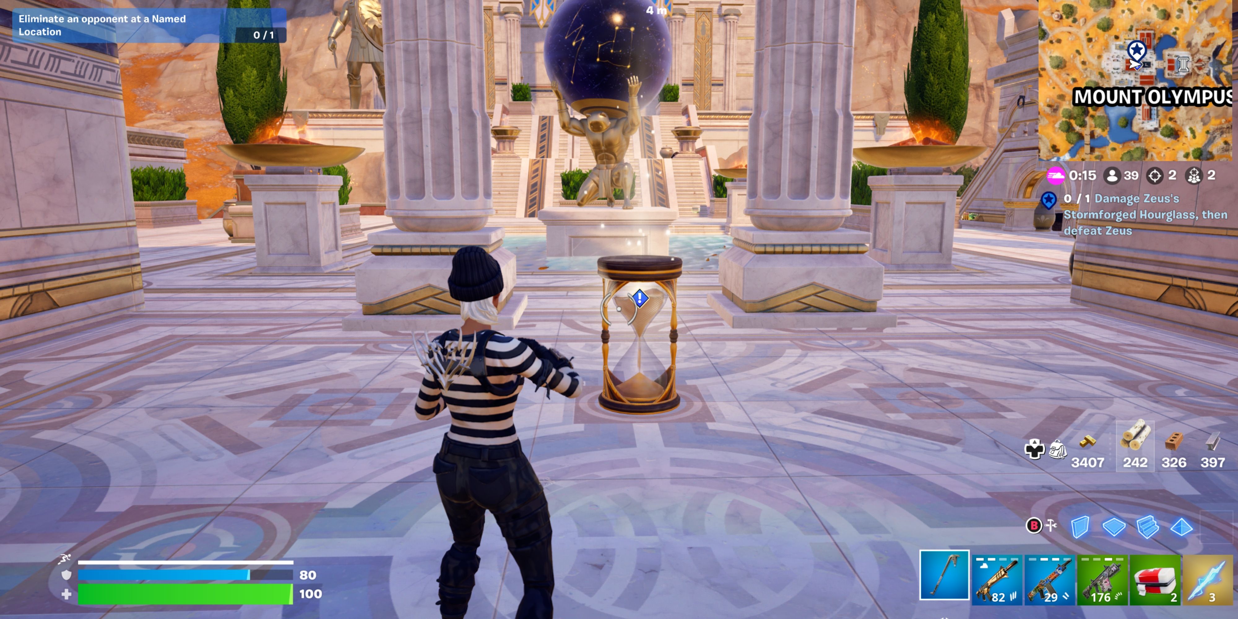 fortnite zeus hourglass location