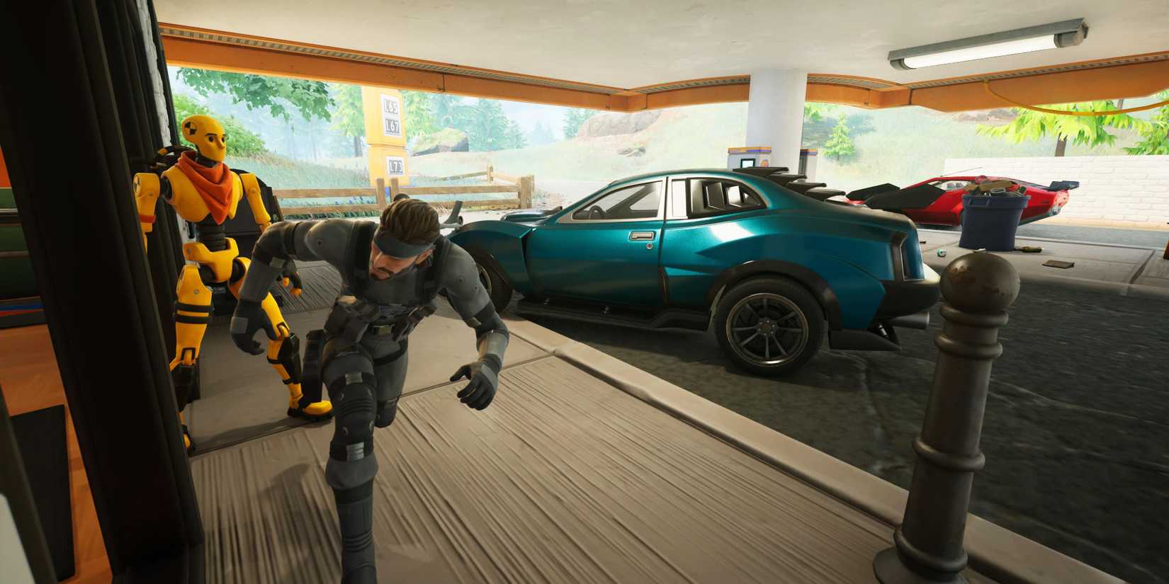 solid snake and dummy