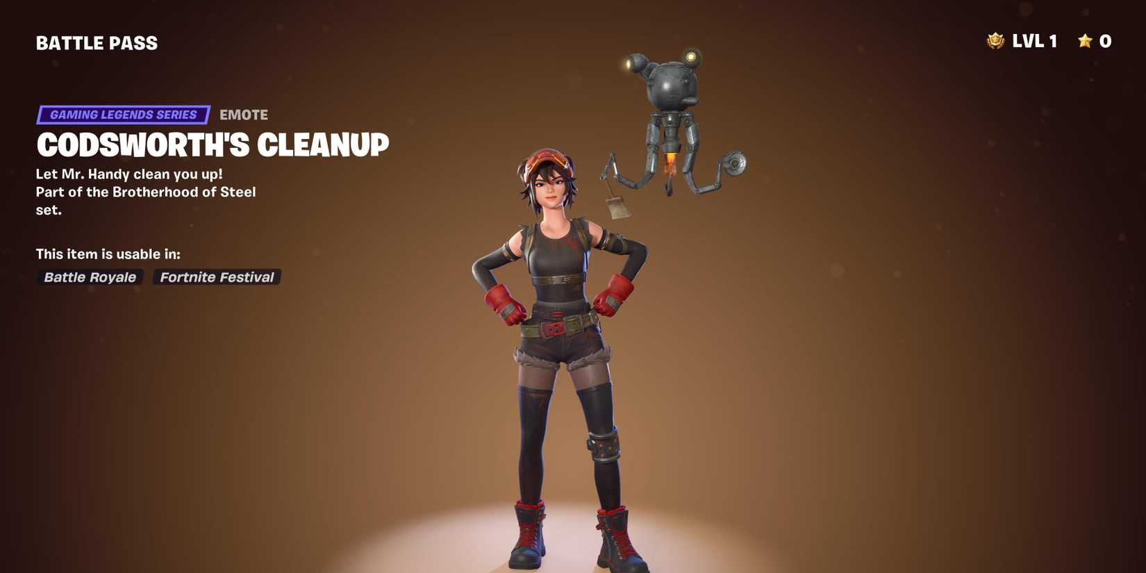 codsworth cleanup emote