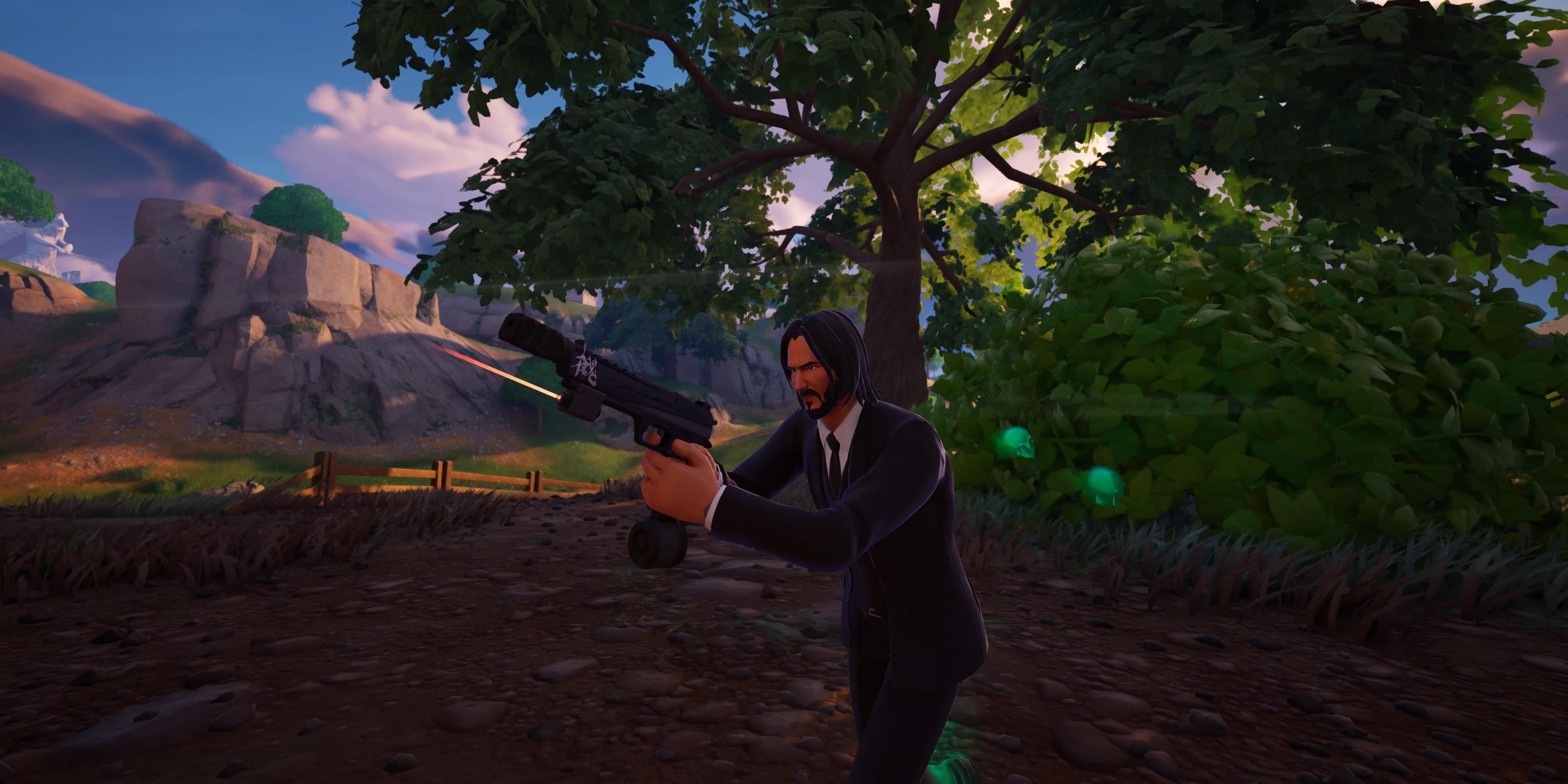 john wick with hand cannon