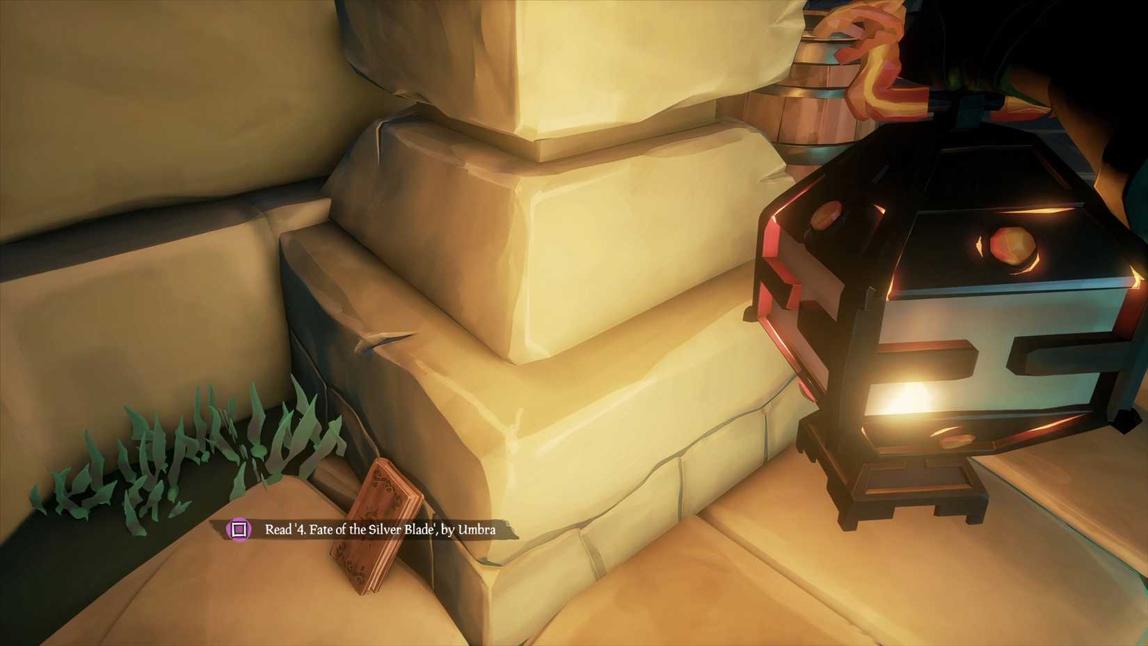 Fourth Journal in Shrine of Ancient Tears in Sea of Thieves