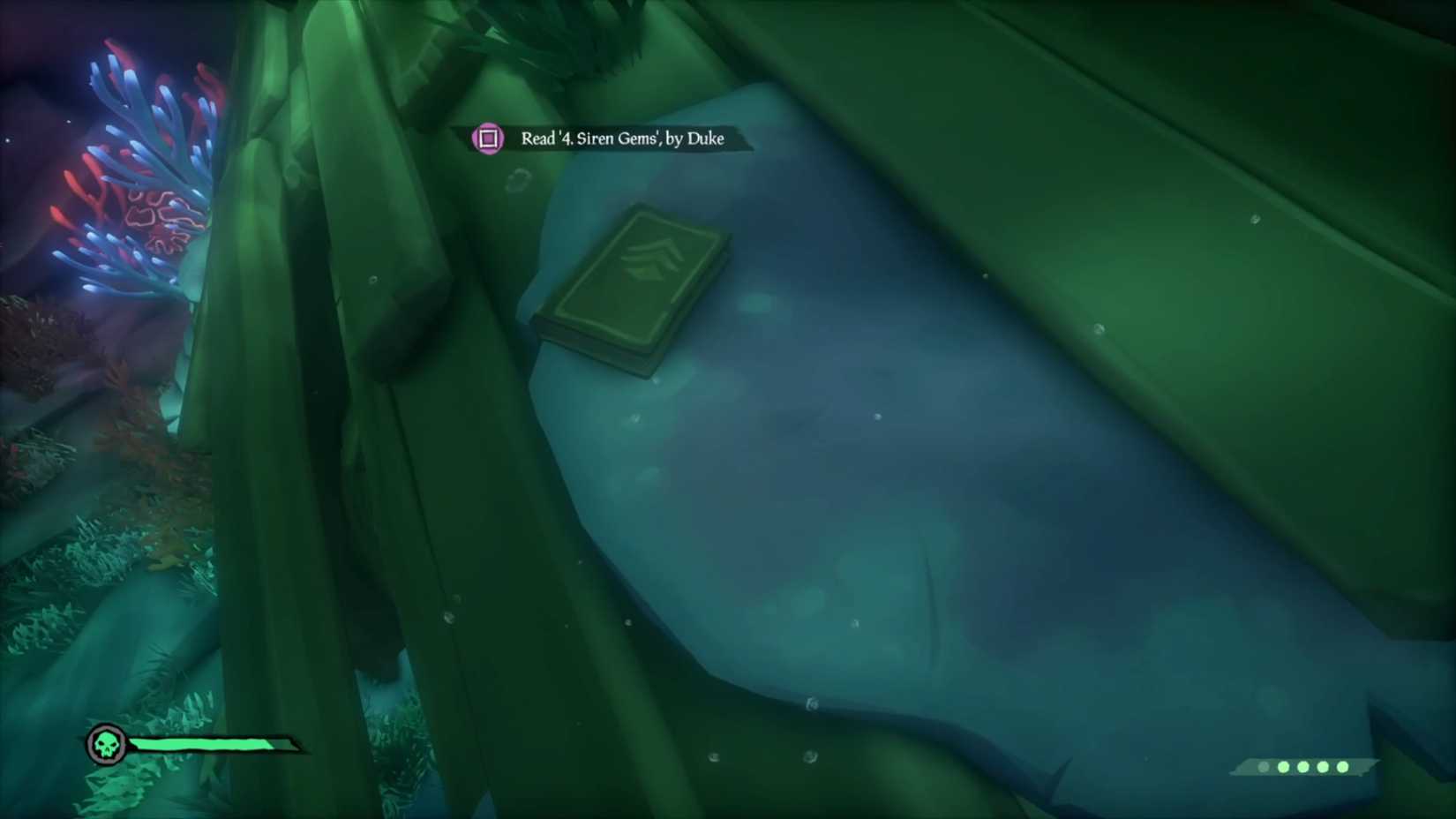 Fourth Journal in Shrine of Flooded Embrace in Sea of Thieves
