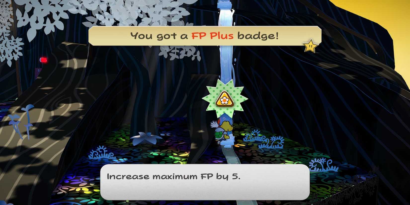 FP Plus badge in Paper Mario The Thousand-Year Door