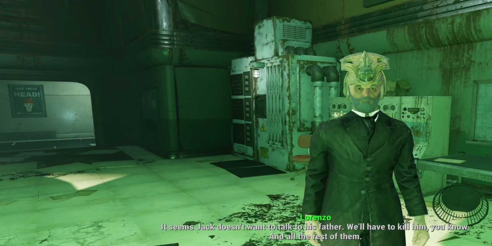 Freeing Lorenzo Cabot during The Secret of Cabot House side quest in Fallout 4