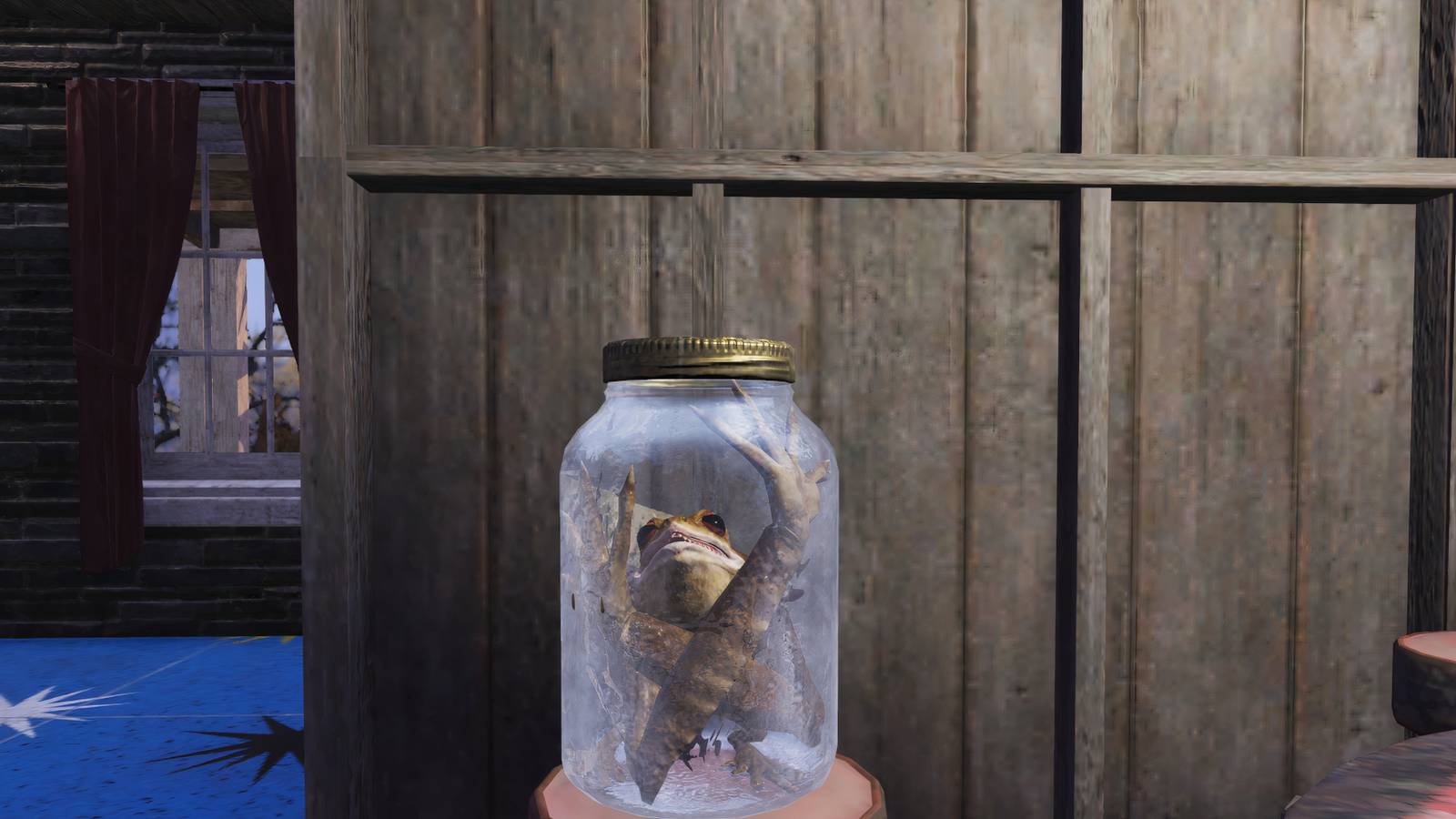 Looking at the Frog Habitat in Fallout 76