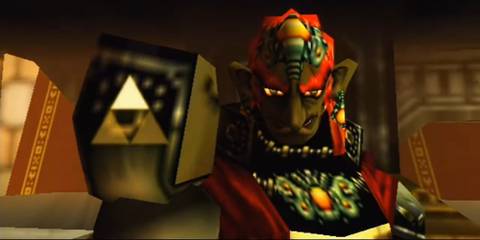 Ganondorf shows off the Triforce in his hand in The Legend Of Zelda: Ocarina of Time