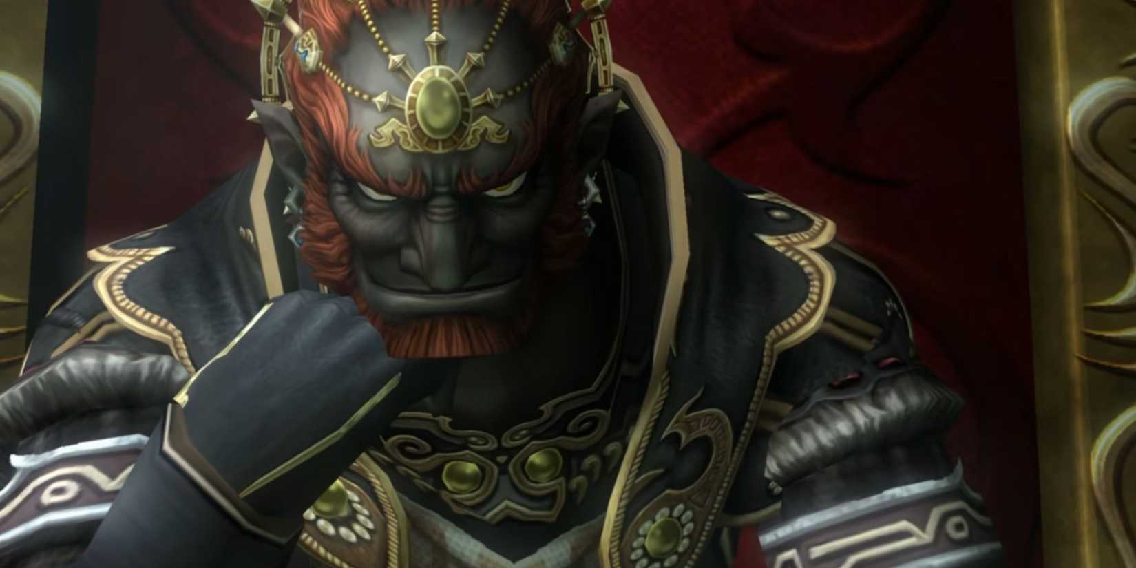 Ganondorf sitting on his throne in The Legend Of Zelda: Twilight Princess