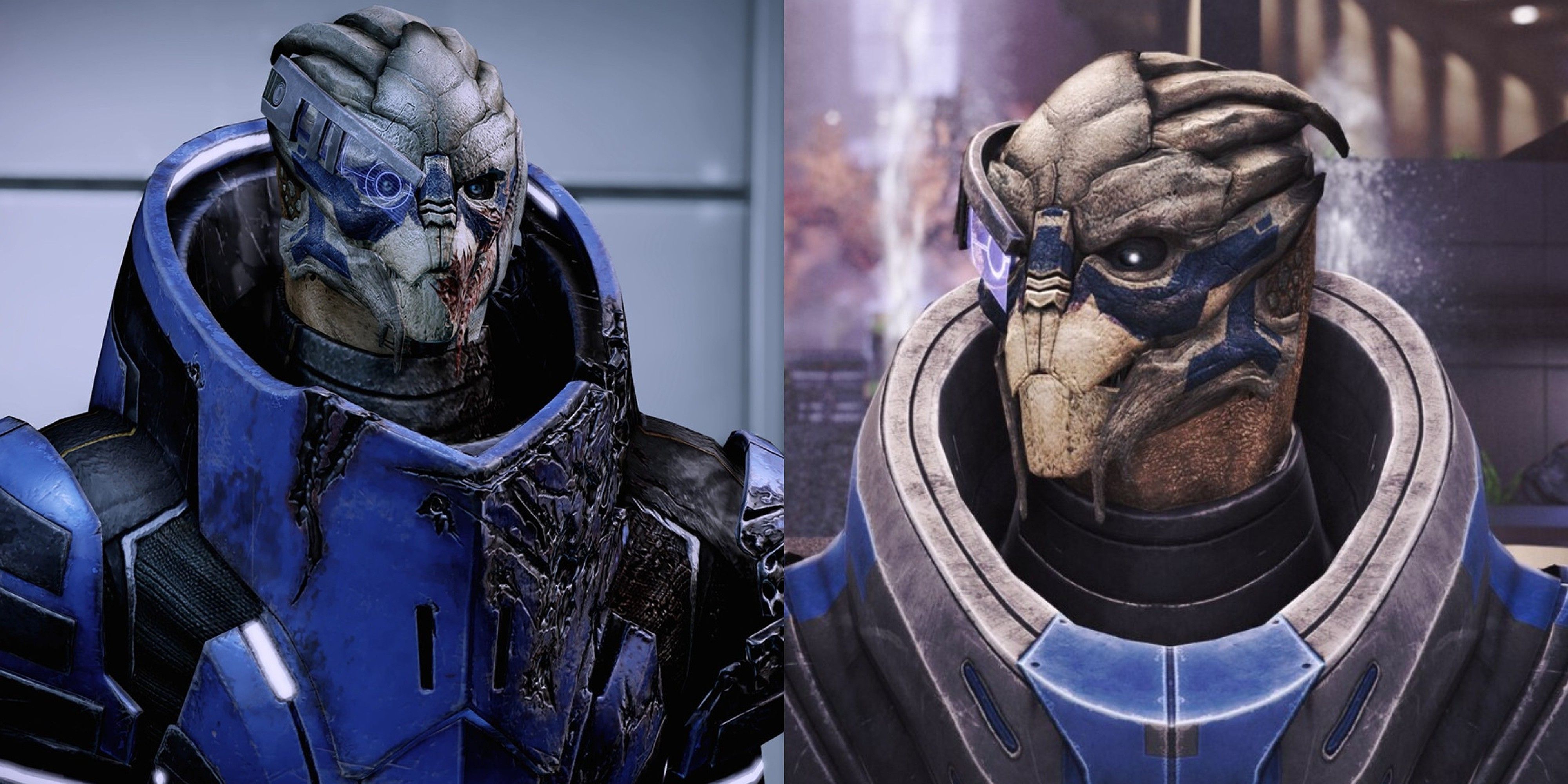 Garrus Vakarian in Mass Effect 2 and Mass Effect 3