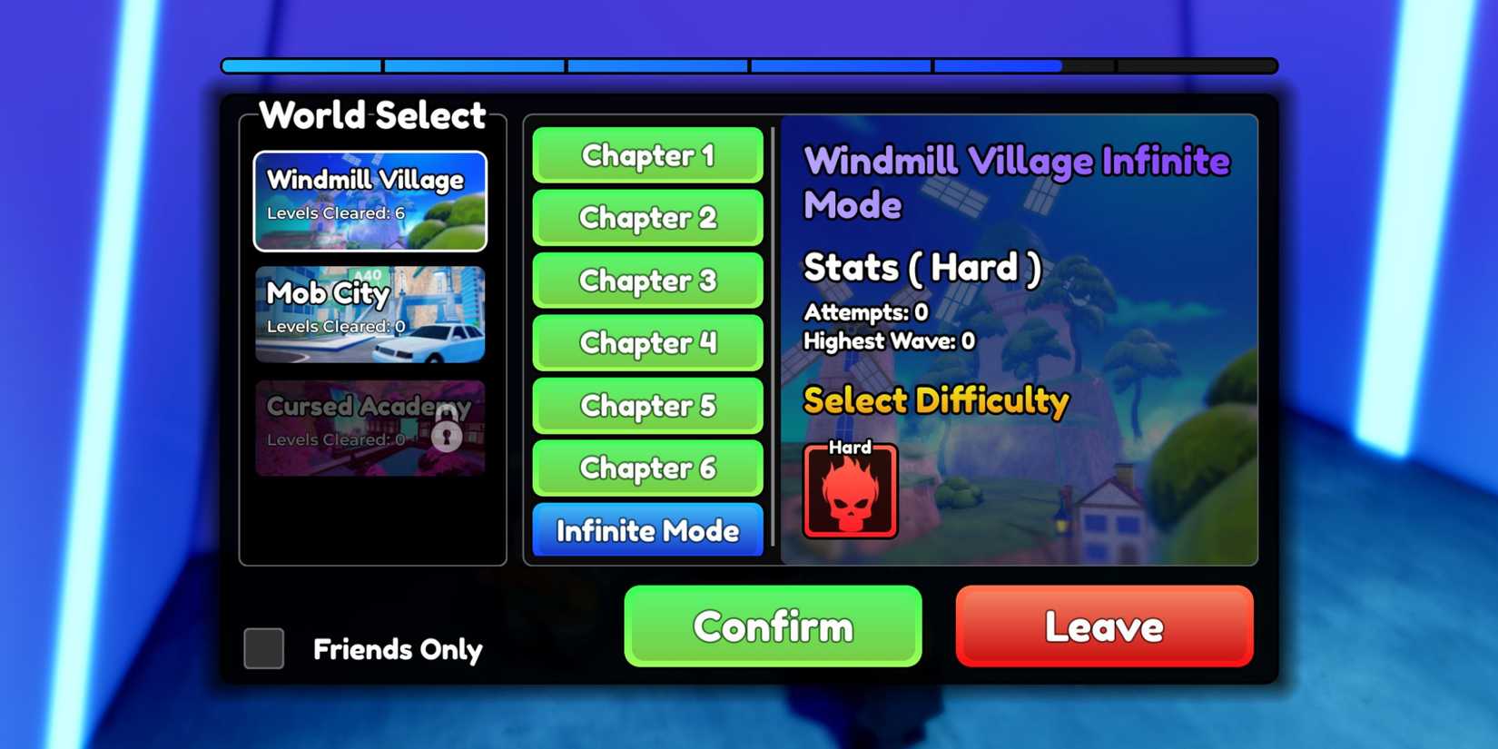 Infinite Mode in Anime Defenders