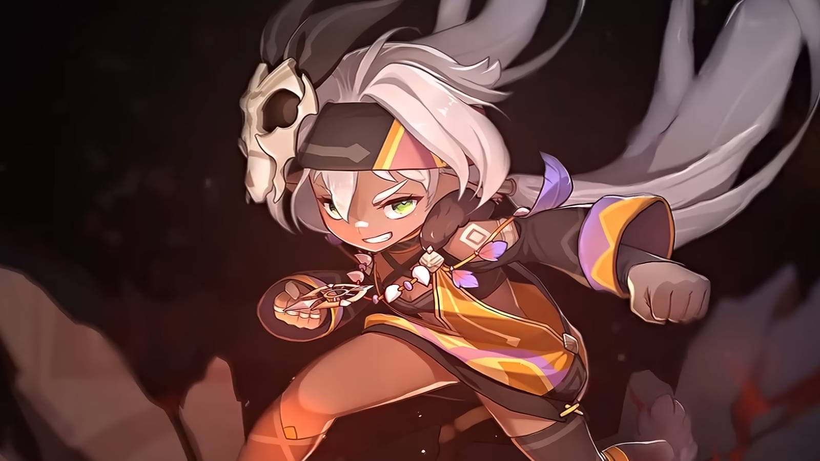 A screenshot from Genshin Impact's Travail trailer, showing Natlan character Iansan.