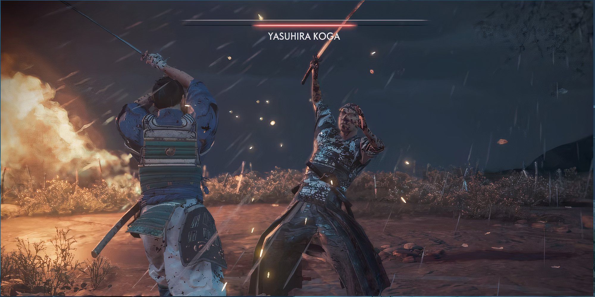 Ghost of Tsushima - Jin Sakai duelling Yasuhira Koga