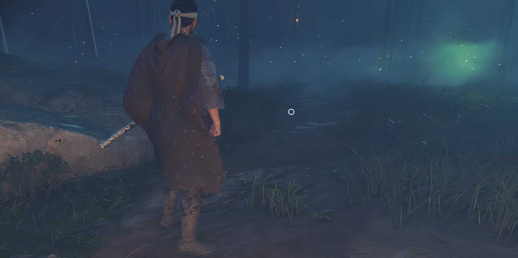 Ghost of Tsushima - Jin investigating the whispers in the woods