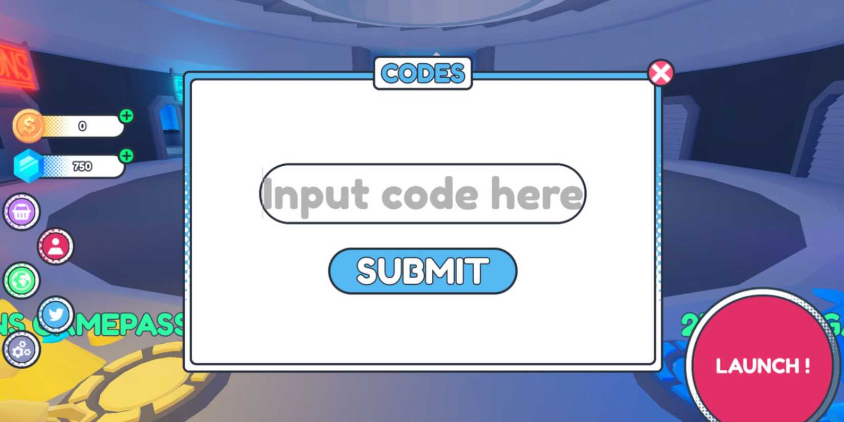 Glider Simulator the codes tab