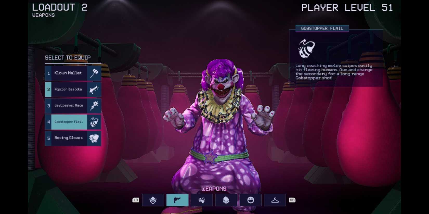 Gobstopper Flail in Killer Klowns From Outer Space