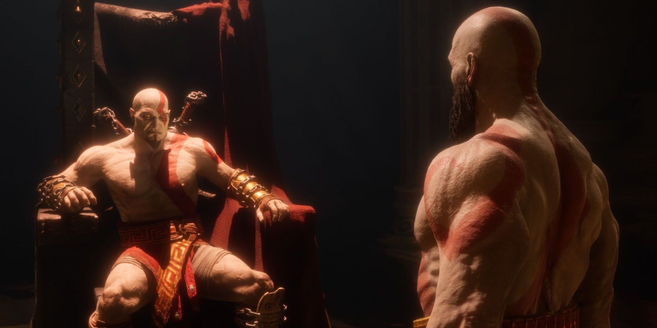 God of War Ragnarok Valhalla Kratos Seeing His Younger Self