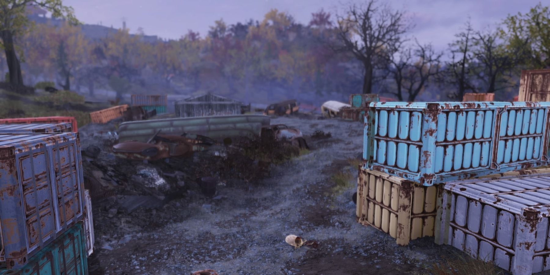 Gorge Junkyard Overview in Fallout 76