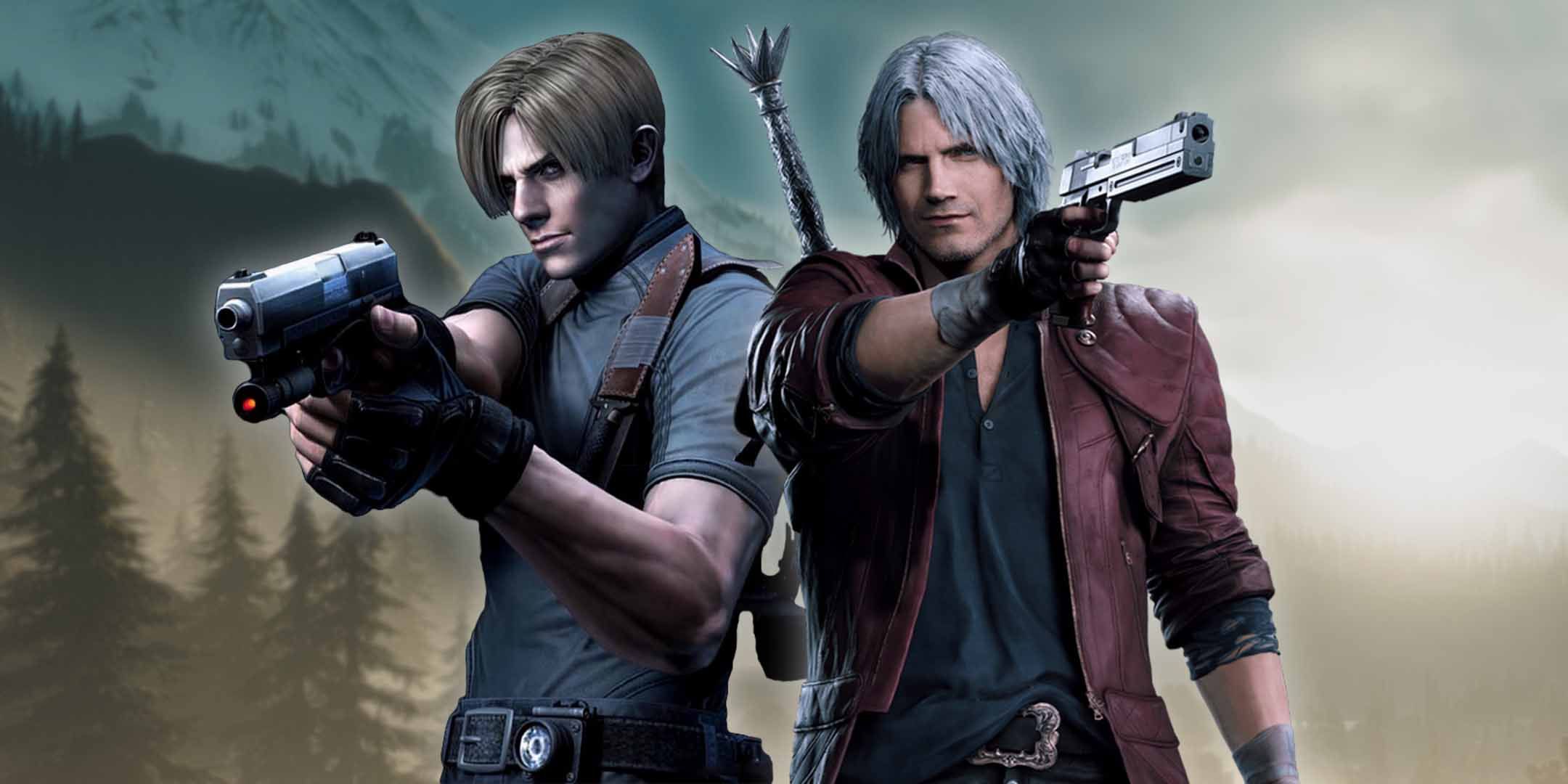 Resident Evil and Devil May Cry promo art