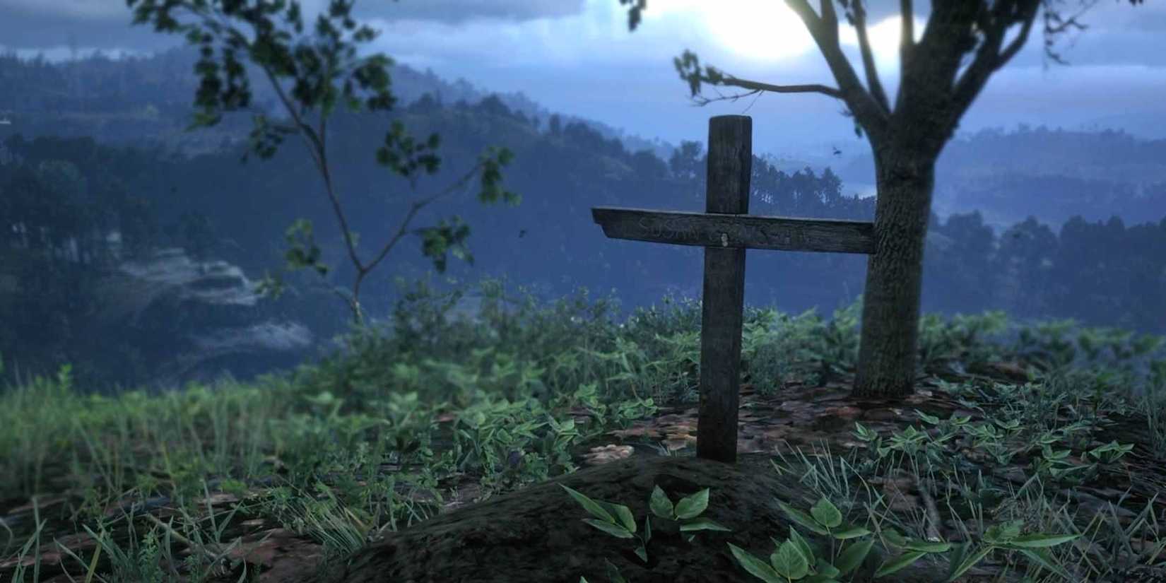 A grave in Red Dead Redemption 2