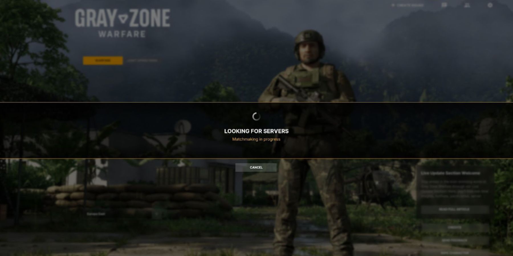 Gray Zone Warfare: looking for servers 