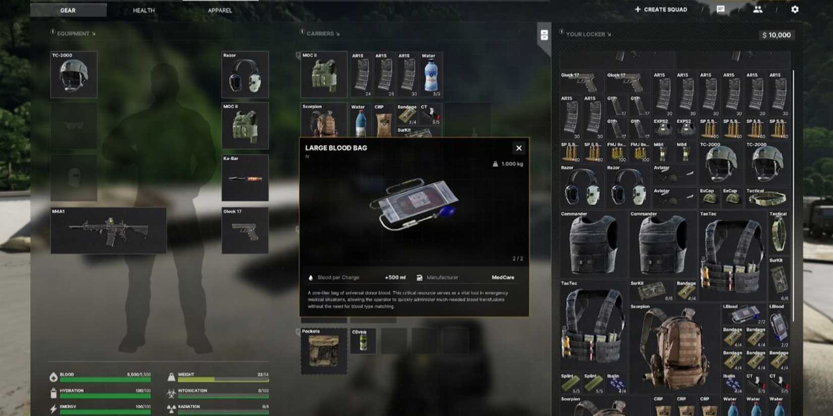 Gray Zone Warfare Blood Bag