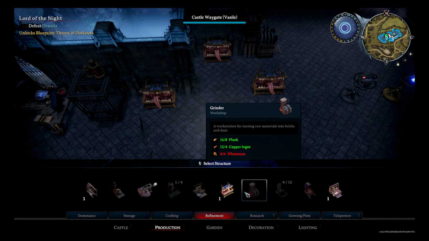 V Rising Interface How to Unlock Treasury Flooring in V Rising
