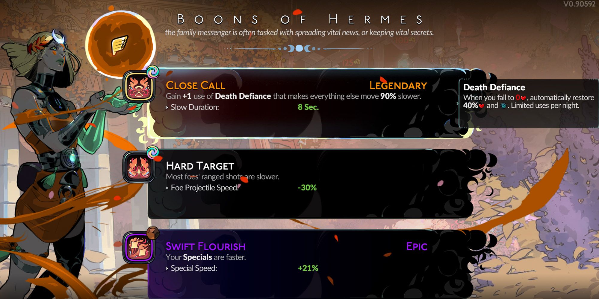 Hades 2 - Hermes Death Defiance Boon