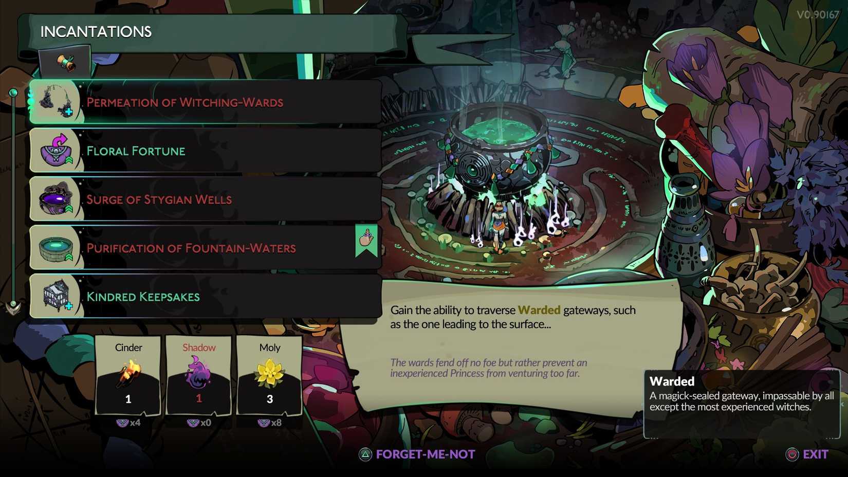 hades 2 stairs sealed with wards