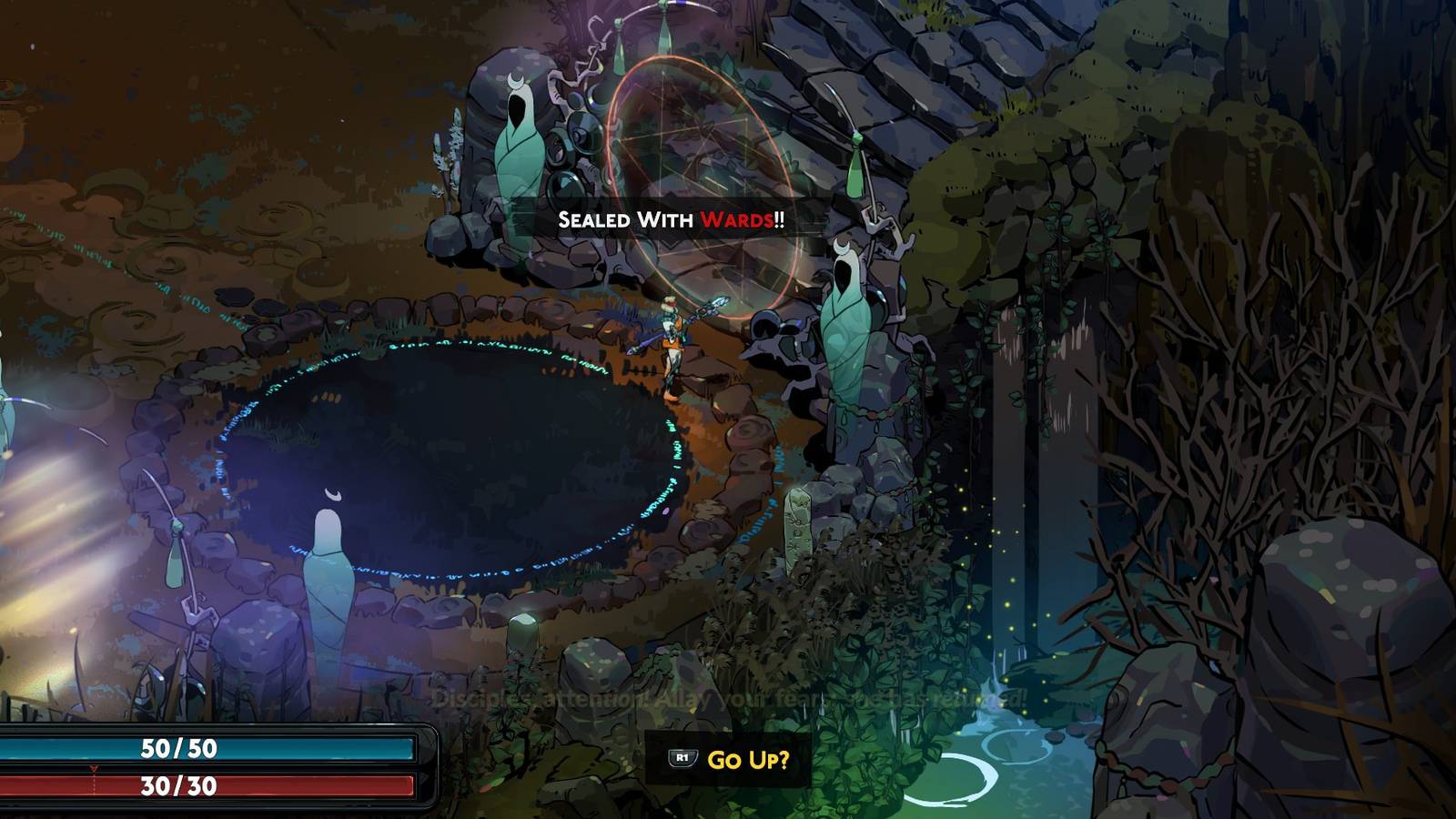 hades 2 stairs sealed with wards