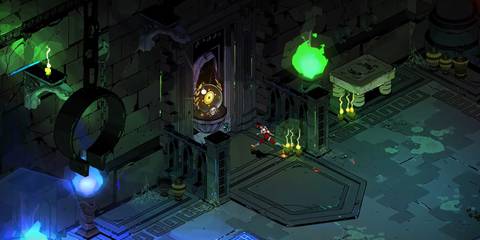 hades zagreus running towards athena door