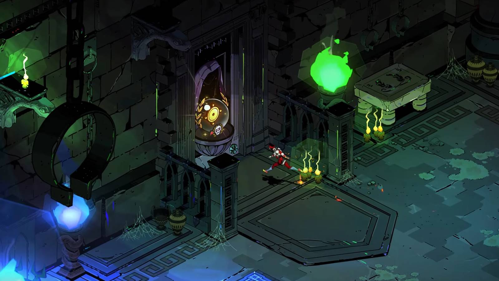 hades zagreus running towards athena door