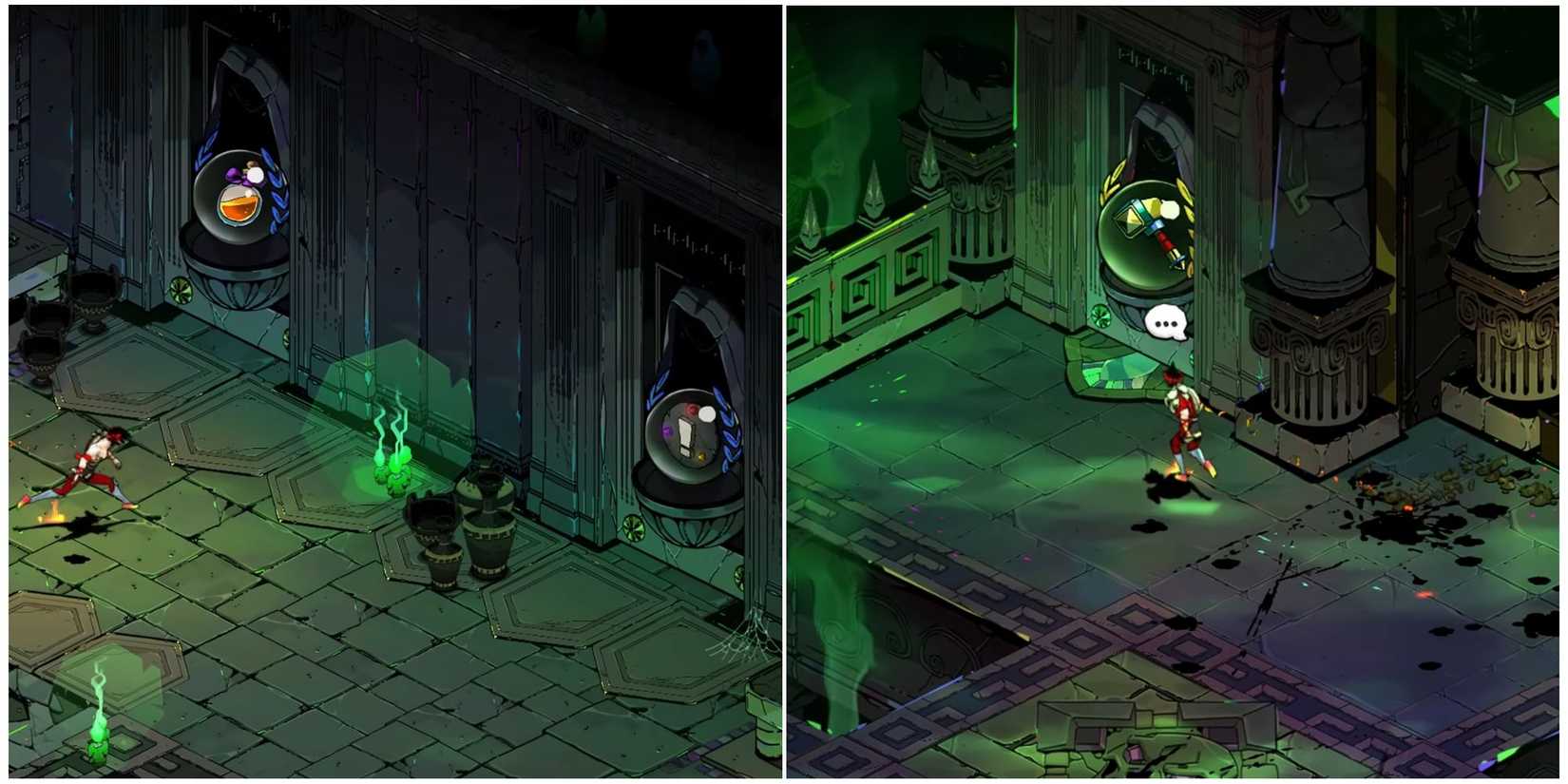 hades various door symbols including NPC door