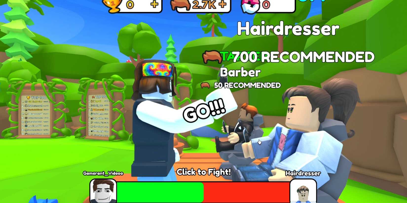Hair Cutting Simulator characters