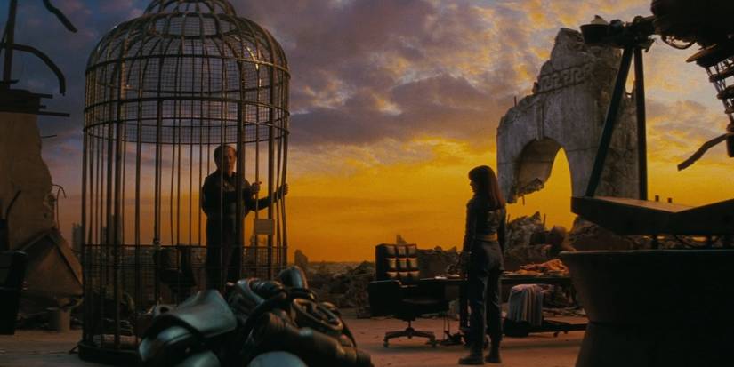 Hank and Lucy MacLean in an argument in Fallout