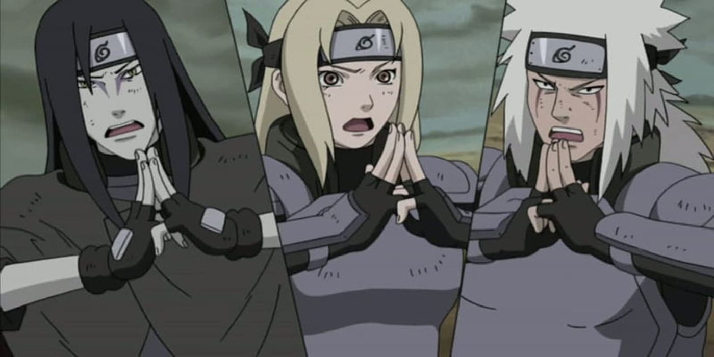 Orochimaru, Tsunade, and Jiraiya