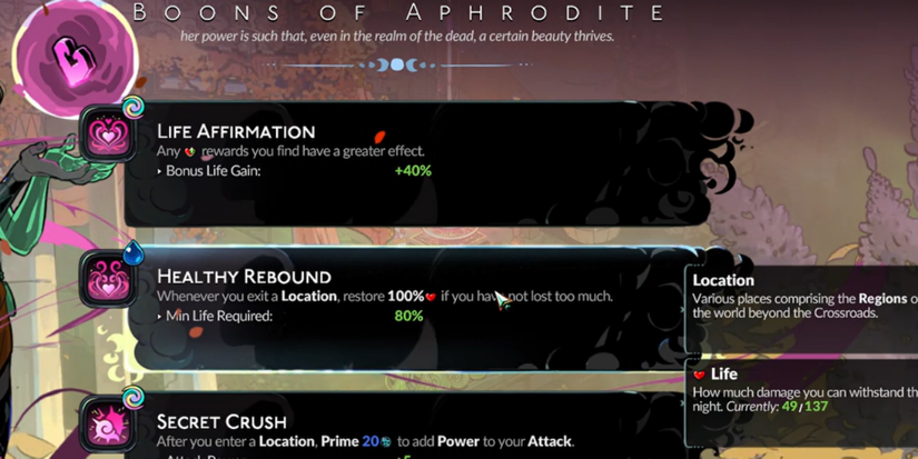 healthy rebound aphrodite boon hades 2