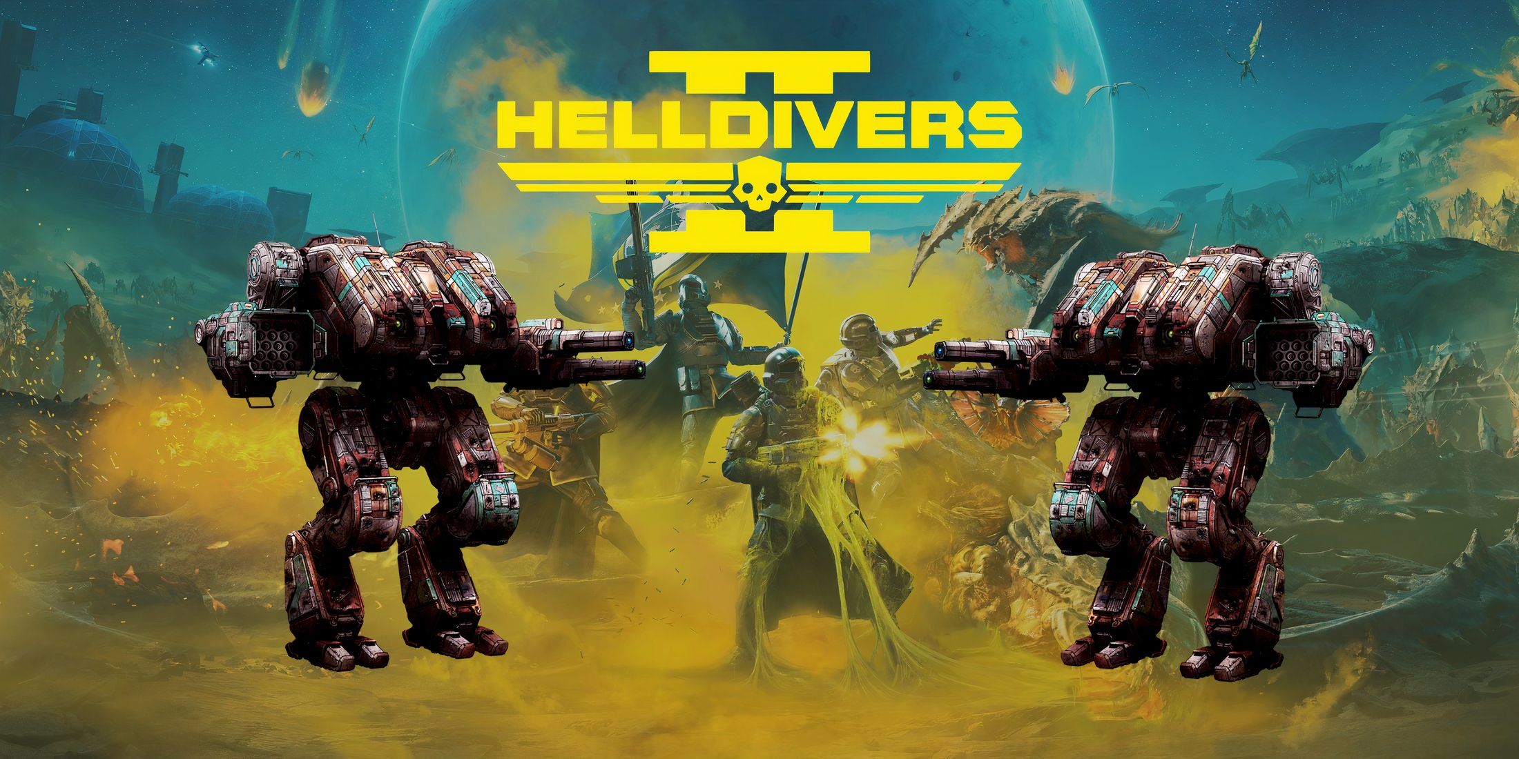 Helldivers 2 Two Mechs
