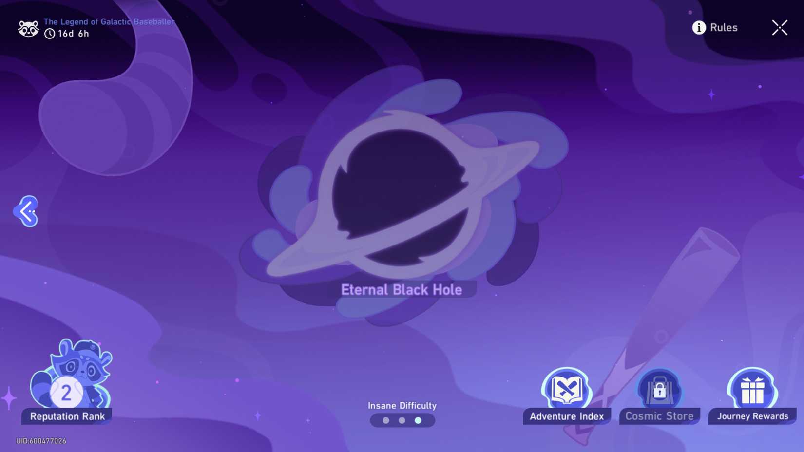 Image of the Eternal Black Hole in Honkai Star Rail