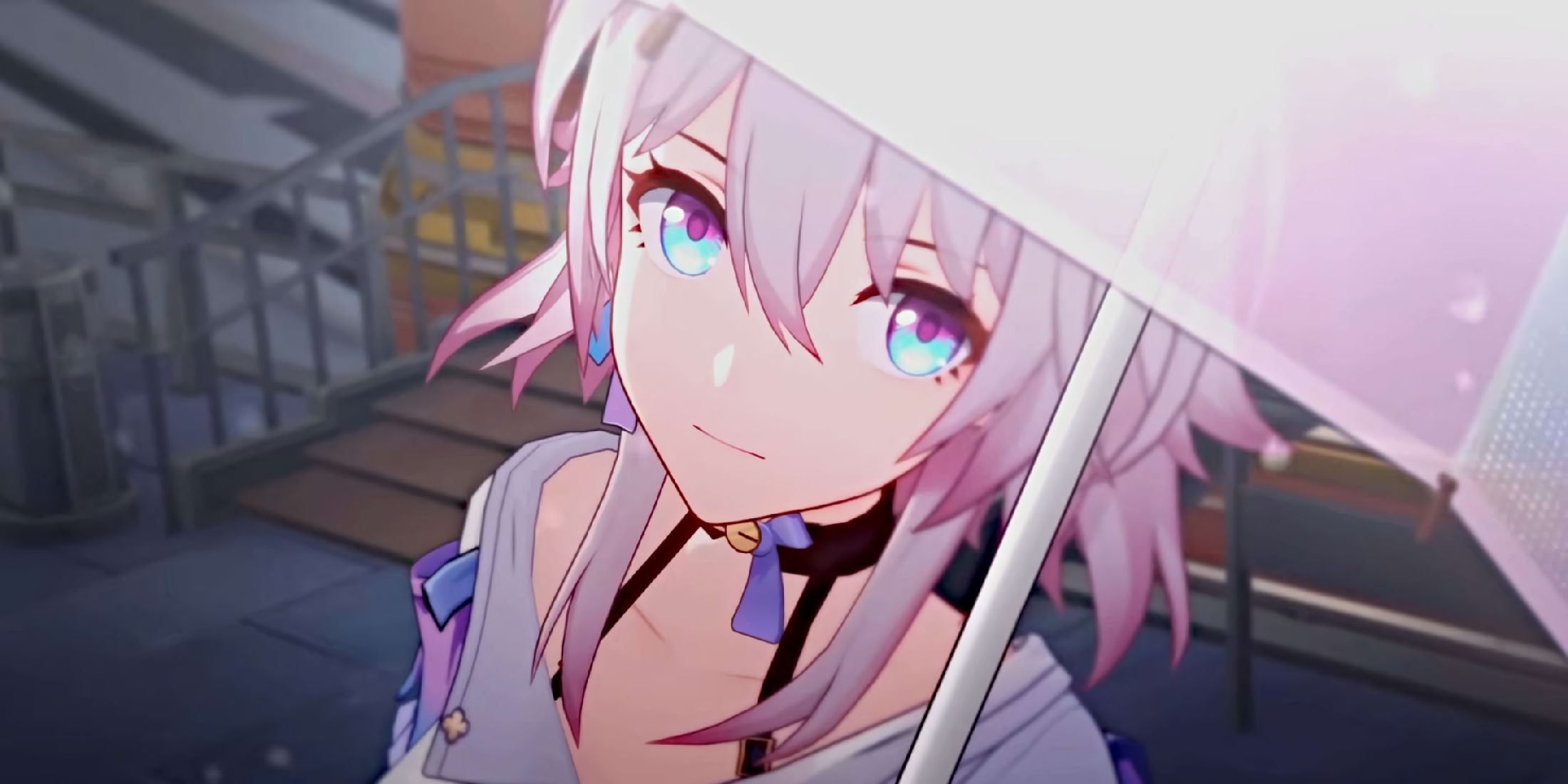 A screenshot of March 7th from a Honkai: Star Rail promotional trailer.