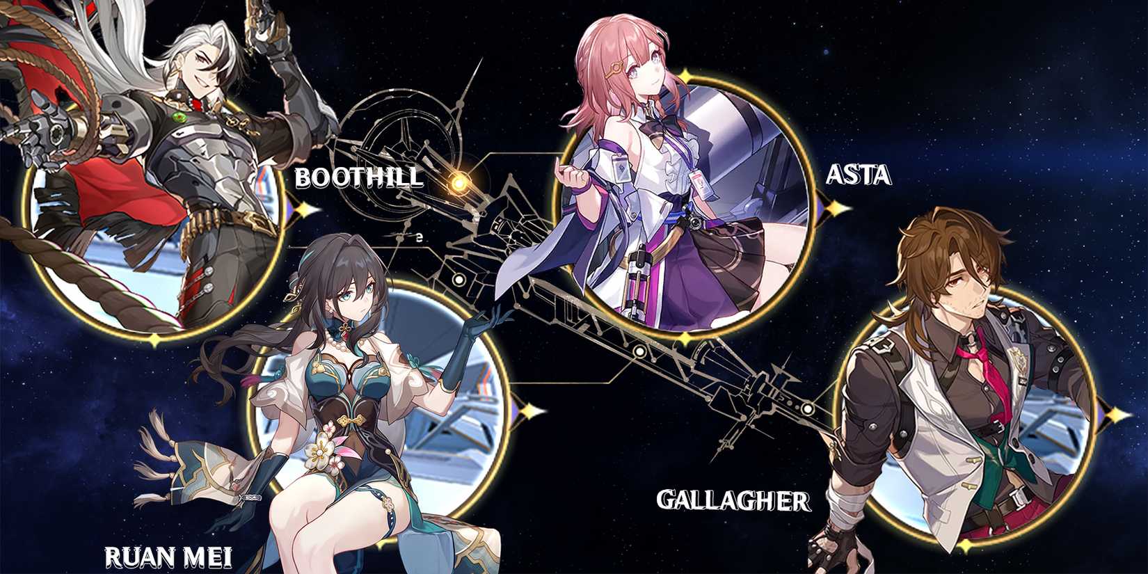 honkai star rail ruan mei-asta-gallagher-and  boothill team composition
