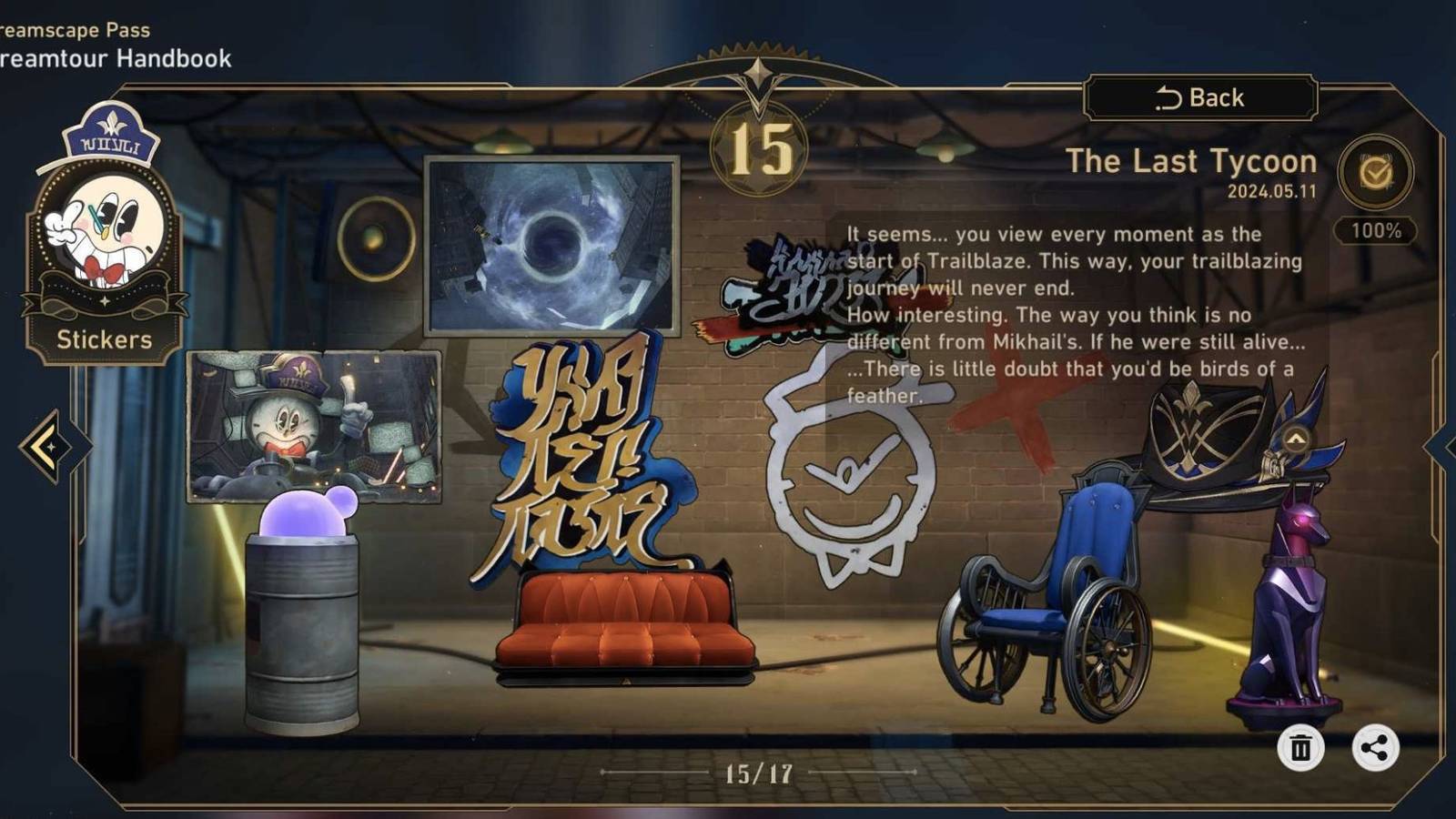 Honkai_ Star Rail – The Last Tycoon Dreamscape Pass Sticker Locations (Chapter 15)