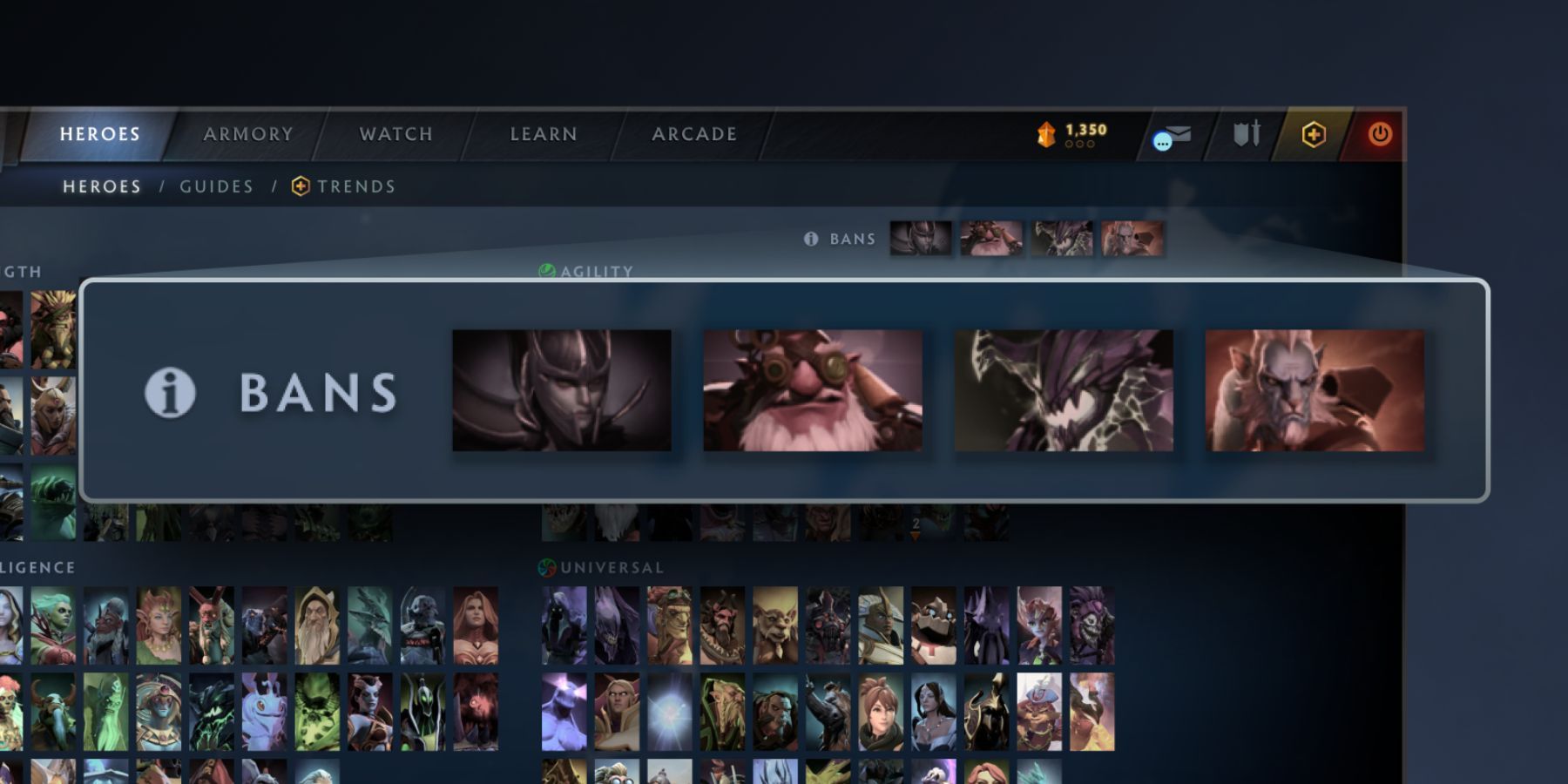 Dota 2: How To Ban Heroes