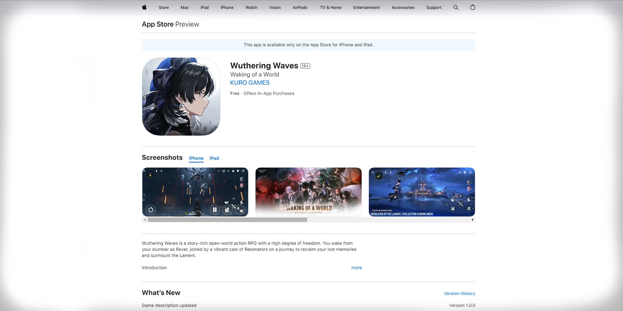 how to download wuthering waves with mac app store