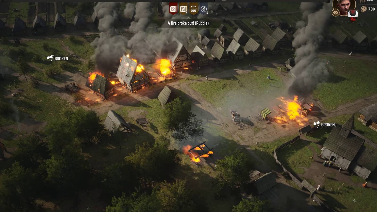 how to put out fire manor lords